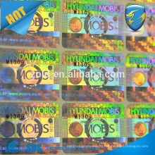 Product anti-counterfeit protection company logo print custom 3D hologram tickets